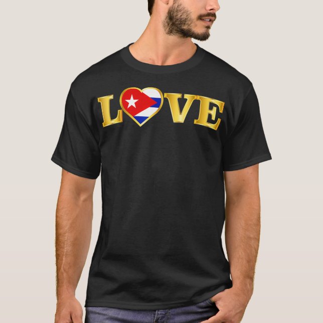 Cuba Flag Cuban Funny Cubano Pride  T-Shirt (Front)
