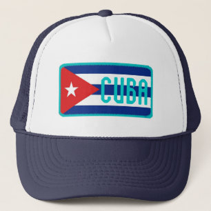Cuba flag embroidered effect hat