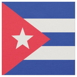 Cuba flag fabric