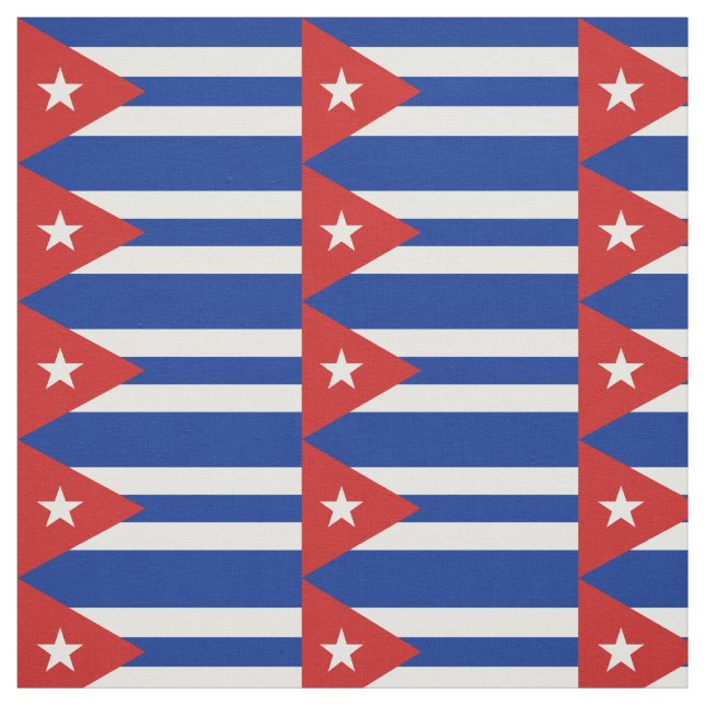 Cuba Flag Fabric (Swatch)
