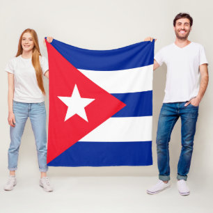 Cuba flag fleece blanket