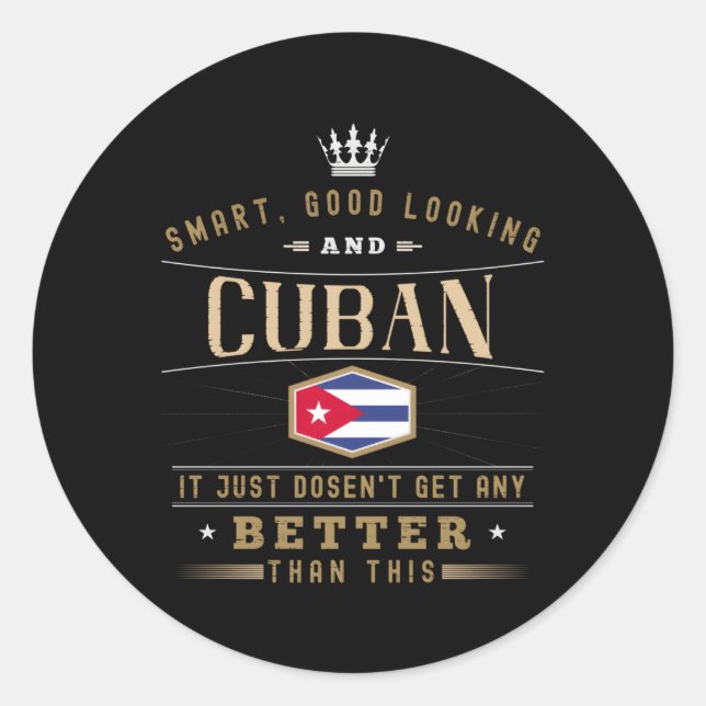 Cuba Flag For Cubans Classic Round Sticker (Front)