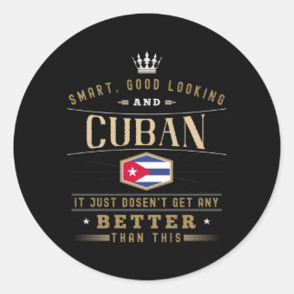 Cuba Flag For Cubans Classic Round Sticker