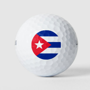 Cuba flag golf balls