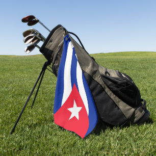 Cuba flag golf towel