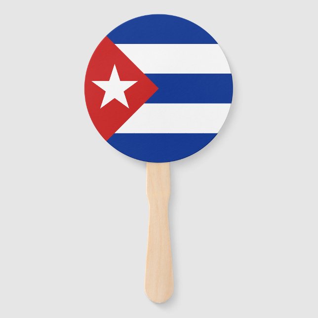Cuba Flag Hand Fan (Front)