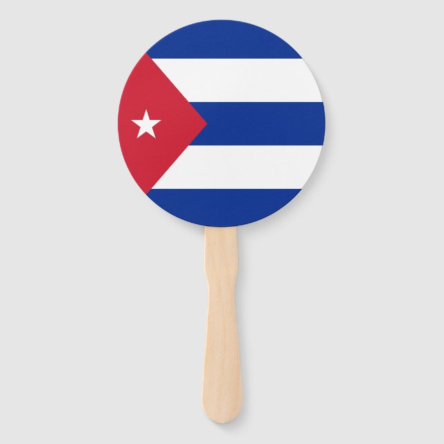 Cuba Flag Hand Fan (Front)