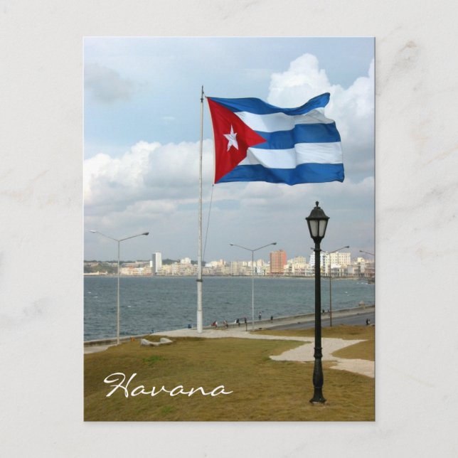 cuba flag havana postcard (Front)