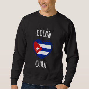 Cuba Flag Heart Colon City Sweatshirt