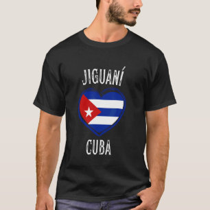 Cuba Flag Heart Jiguani City T-Shirt