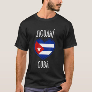 Cuba Flag Heart Jiguani City T-Shirt