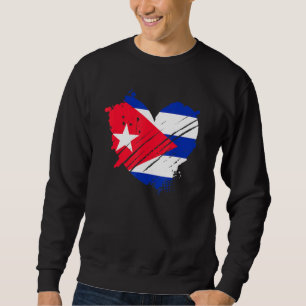 Cuba Flag I Love Cuba It Is In My Dna For Cubans Sweatshirt