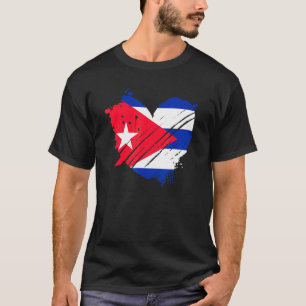Cuba Flag I Love Cuba It Is In My Dna For Cubans T-Shirt