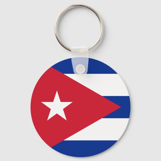 Cuba Flag Key Ring (Front)