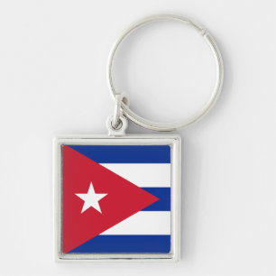 Cuba Flag Key Ring