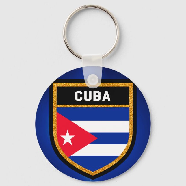Cuba Flag Key Ring (Front)