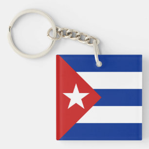 Cuba Flag Key Ring