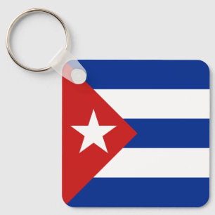 Cuba Flag Key Ring