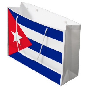 Cuba flag large gift bag