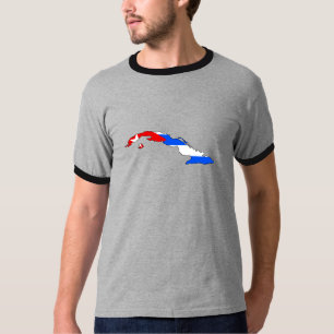 Cuba Flag Map full size T-Shirt