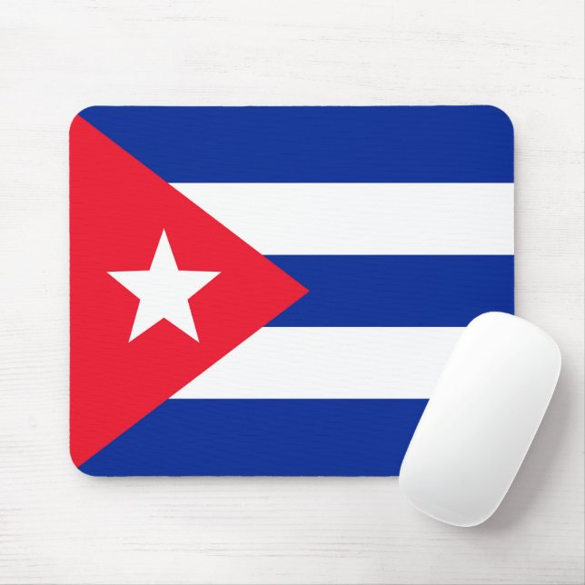 Cuba flag mouse mat (With Mouse)