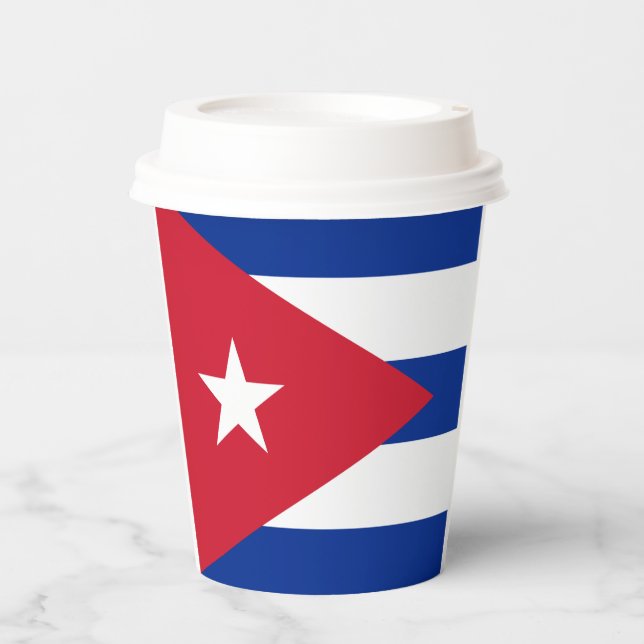 Cuba flag Paper cup (Front)
