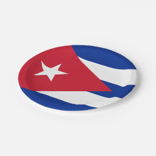 Cuba Flag Paper Plate