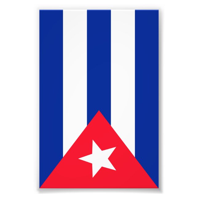 Cuba flag photo print (Front)