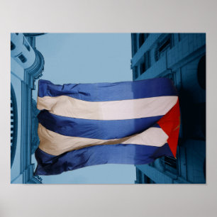 Cuba flag poster