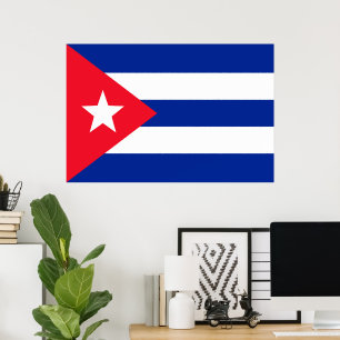 Cuba flag poster