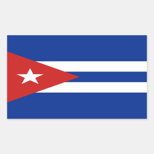 Cuba Flag Rectangular Sticker