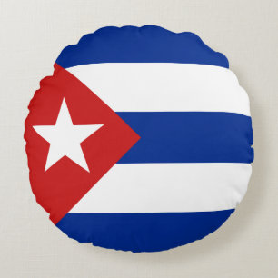 Cuba Flag Round Cushion