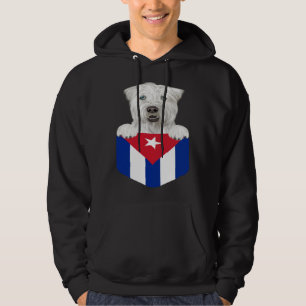 Cuba Flag Soft Coated Wheaten Terrier Dog In Pocke Hoodie