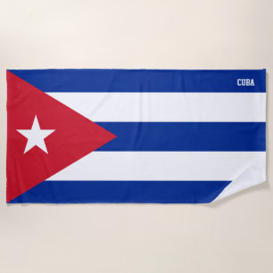 Cuba Flag Splendid Patriotic Beach Towel