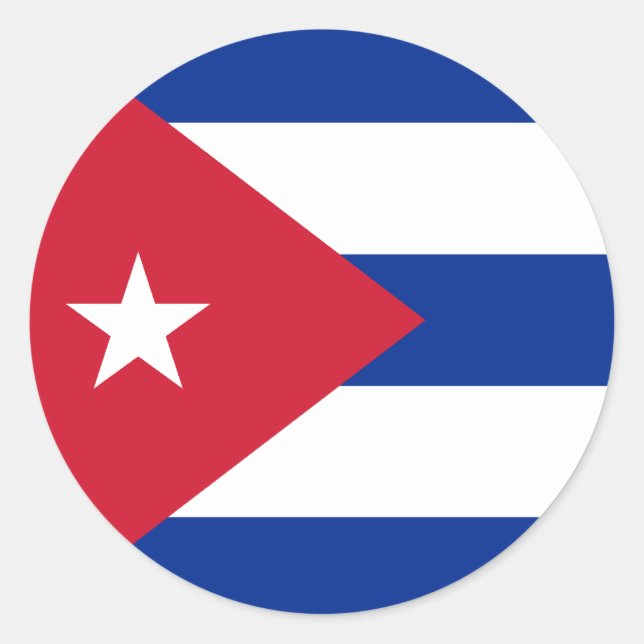 Cuba Flag Sticker (Front)