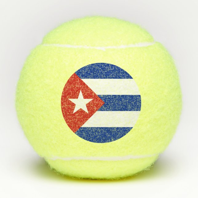 Cuba Flag Tennis Balls (Front)