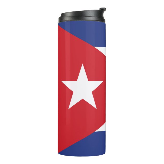 Cuba Flag Thermal Tumbler (Rotated Left)