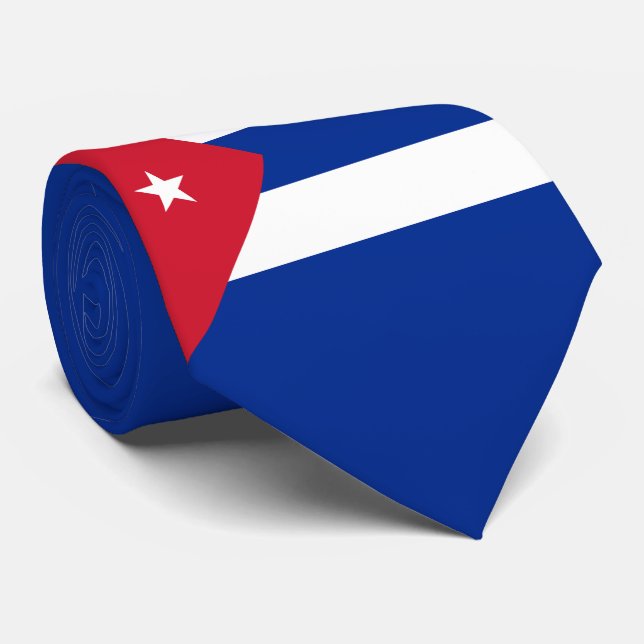 Cuba Flag Tie (Rolled)