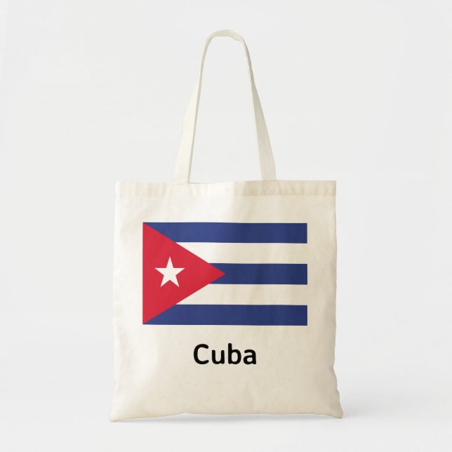 Cuba Flag Tote Bag (Front)
