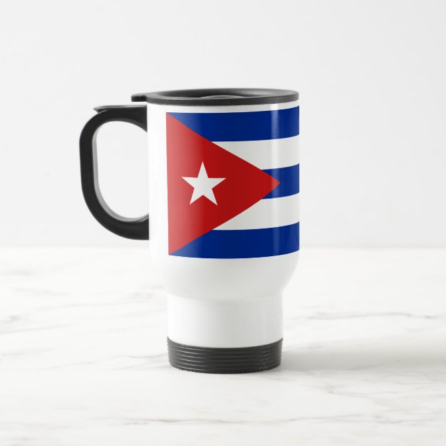 Cuba Flag Travel Mug (Left)