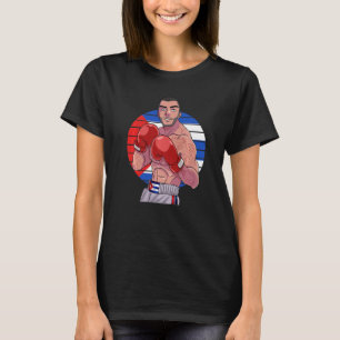 Cuba Flag Vintage Latino Boxing Cuban Boxer T-Shirt