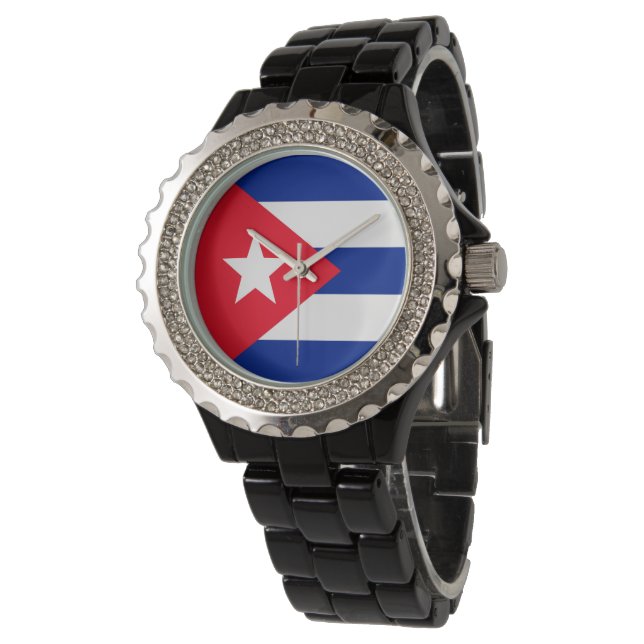 Cuba flag watch (Angled)