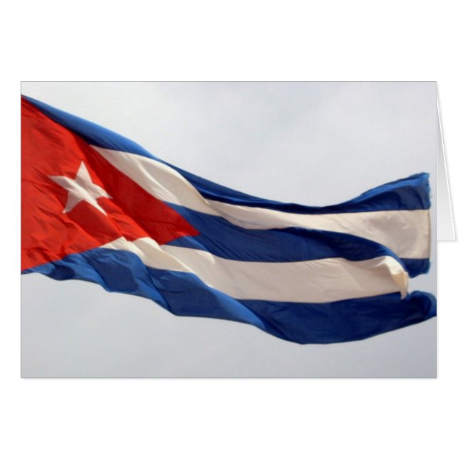 cuba flag waving (Front Horizontal)
