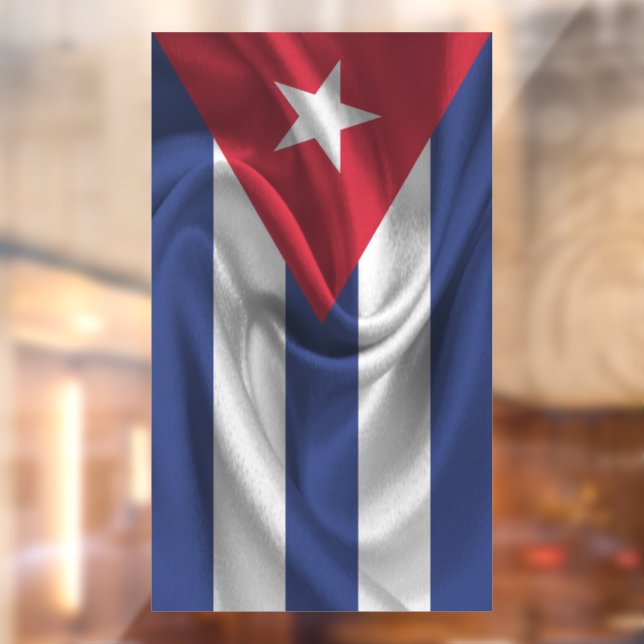 Cuba Flag Window Cling (Sheet 2)