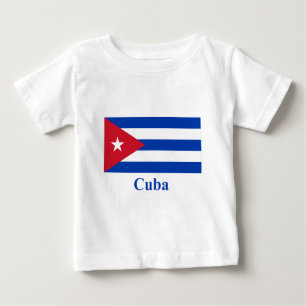 Cuba Flag with Name Baby T-Shirt