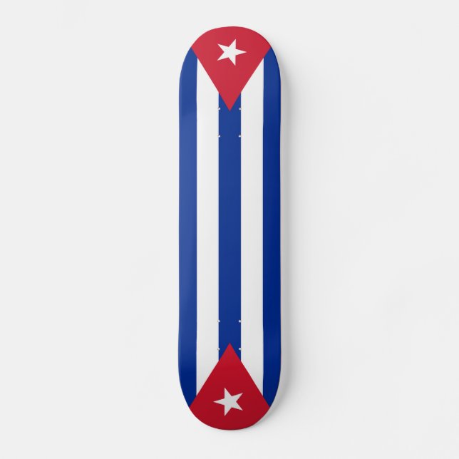 Cuba flags, twice skateboard (Front)