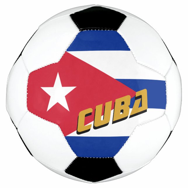 Cuba Football & Cuban Flag / Sports (Front)