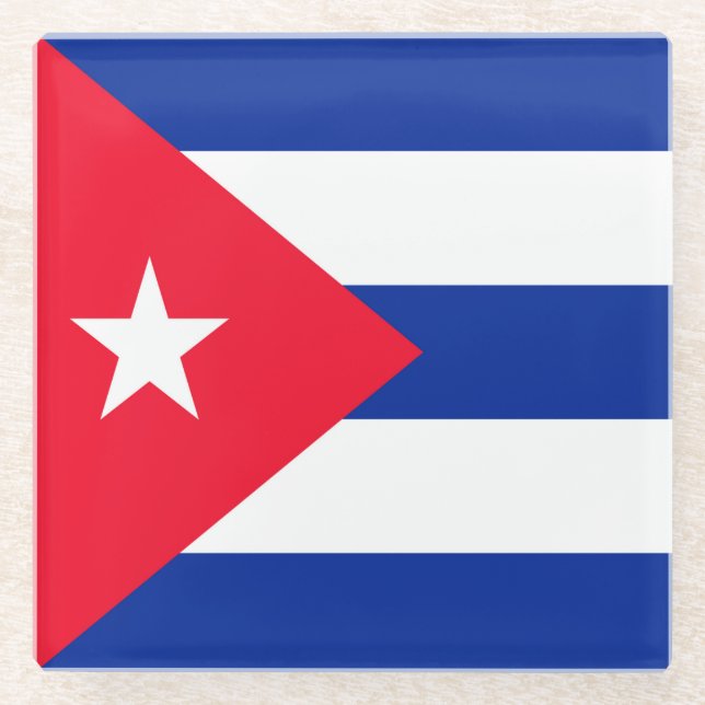 Cuba Glass Coaster (Front)