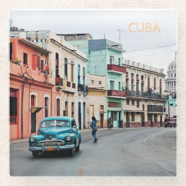 Cuba              glass coaster (Front)