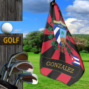 Cuba Golf & premium Cuban Flag / Patriots Golf Towel
